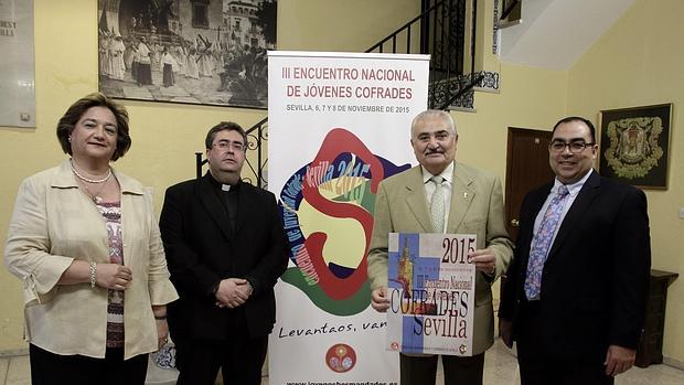 Cartel del III Encuentro nacional de jóvenes cofrades en Sevilla