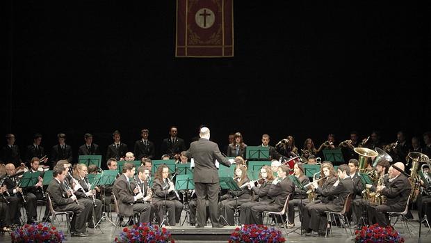 La banda de música de la Esperanza durante un concierto