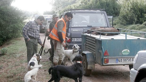 Cazadores en una montería