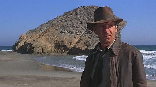 Harrison Ford en la Playa de Mónsul en Almería