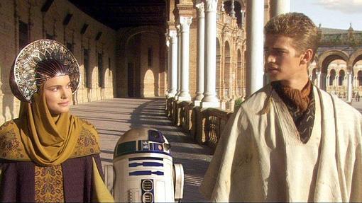 La princesa Amidala deambulaba por la Plaza de España junto a Anakin Skywalker