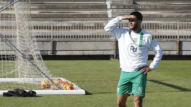 Florin, en el entrenamiento del jueves