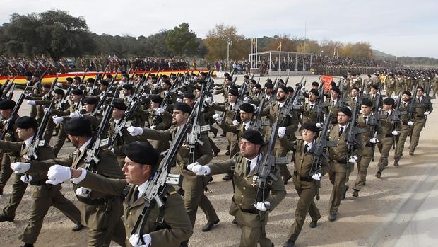 Un momento del desfile en Cerro Muriano