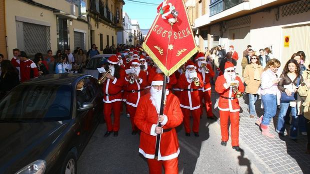 La Agrupación Musical de la Redención durante la cabalgata