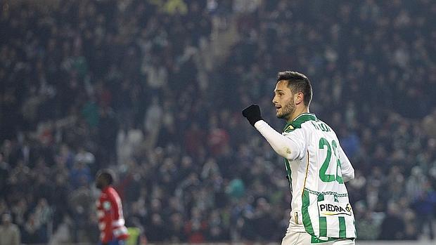 Florin celebra su primer gol en Primera División