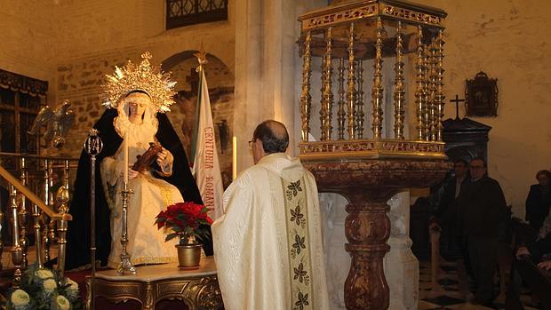 La restaurada Virgen de las Angustias