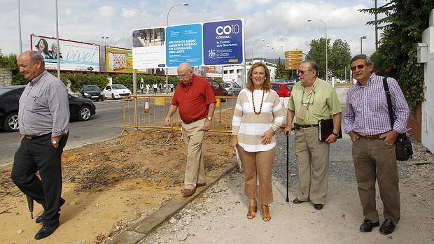 Visita a una de las obras financiadas por el plan «50 obras 50 barrios»