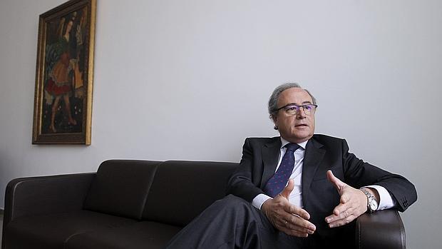 El presidente de CECO, Antonio Díaz, durante la entrevista con ABC Córdoba