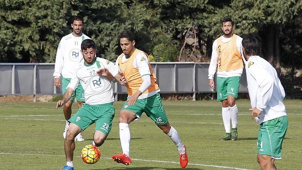 Fidel, durante un entrenamiento en pugna con Nando