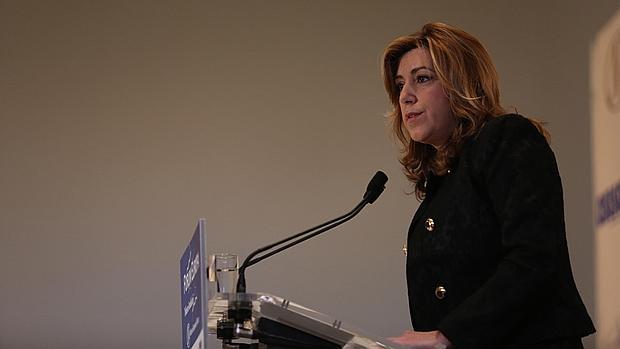 Susana Díaz durante su intervención en el Forum Europa