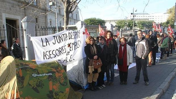 Protesta de los exasesores