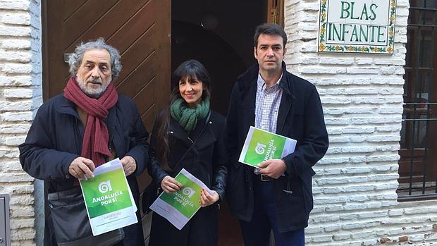 José Chamizo y otros miembros de Andalucía por sí, con el manifiesto de la formación