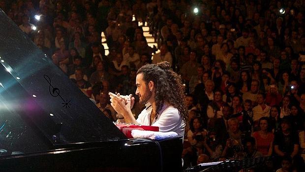 Alfonso Aroca, en uno de sus conciertos de piano flamenco