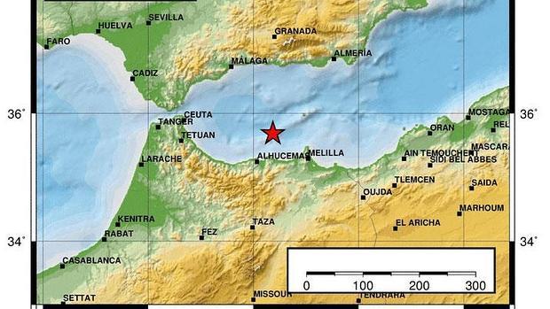 El epicentro del terremoto