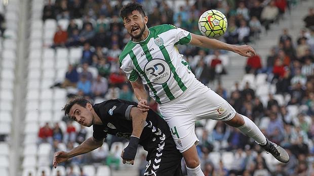 Héctor Rodas, en el partido del domingo ante el Lugo