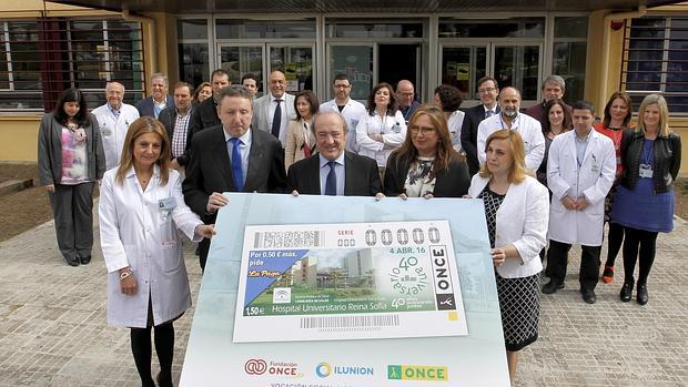 Presentación del cupón de la ONCE sobre el Reina Sofía