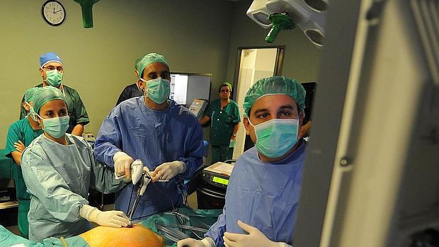 Intervención en un cáncer de colon