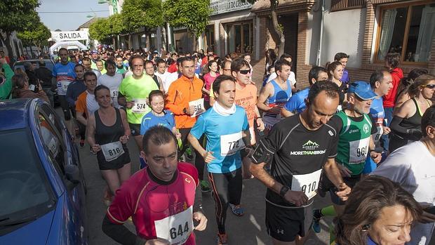 Un instante de la Carrera Popular Cañero de este domingo