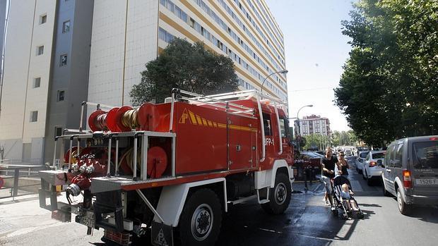 Intervención anterior de los bomberos en los Ministerios de Córdoba