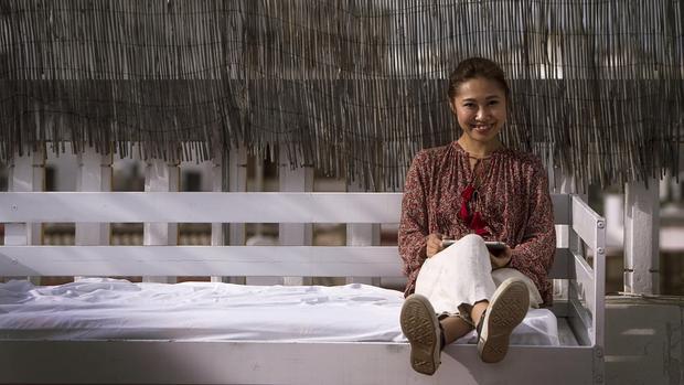 Sayuri Ishii, en el hotel de Córdoba en que se hospeda