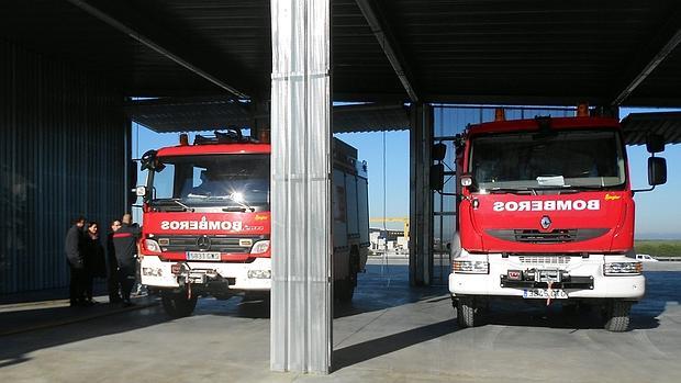 Interior del parque de Bomberos de La Carlota