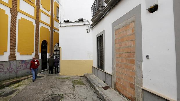 Vivienda tapiada tras su reciente desalojo