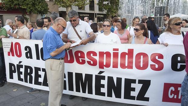 Protesta de los trabajadores de Pérez Gimenez