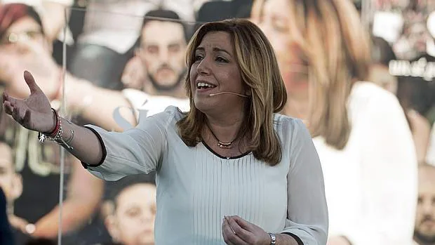 Susana Díaz en un acto preelectoral