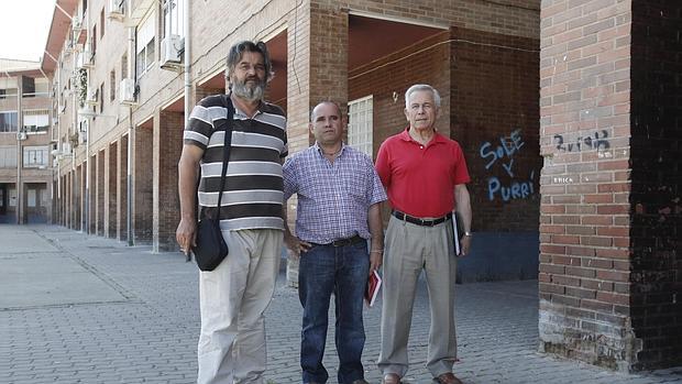 Representantes vecinales, ayer en Las Palmeras