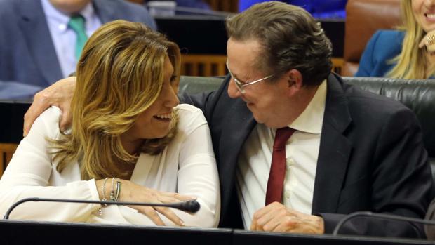 Susana Díaz y Emilio de Llera