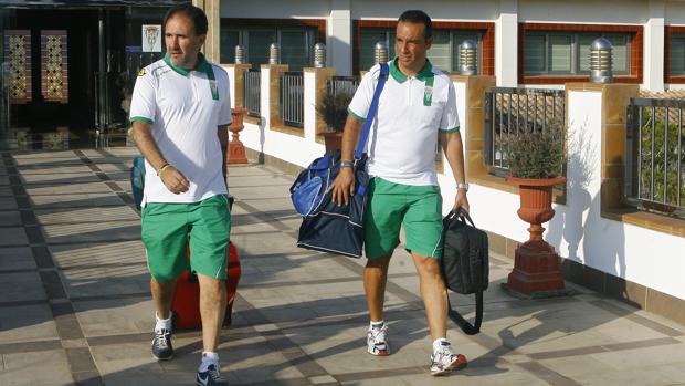 José Luis Oltra, entrenador del Córdoba CF, a la llegada de la pretemporada del curso pasado en Orihuela