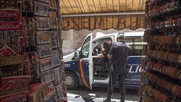 Agentes de la Policía Nacional realizando un servicio en Córdoba