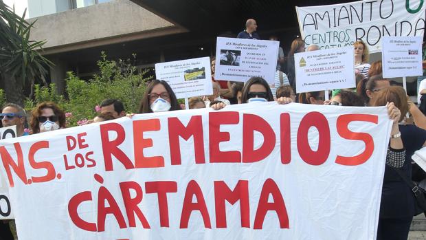 Los padres se han movilizado en muchos colegios de Andalucía en casi todas las provincias