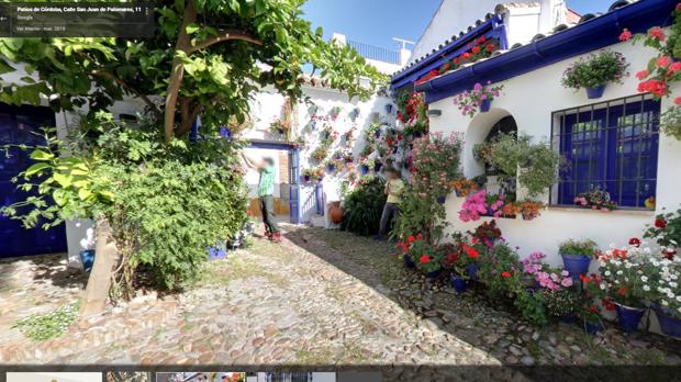 El patio de San Juan de Palomares, 11, en Google Street View