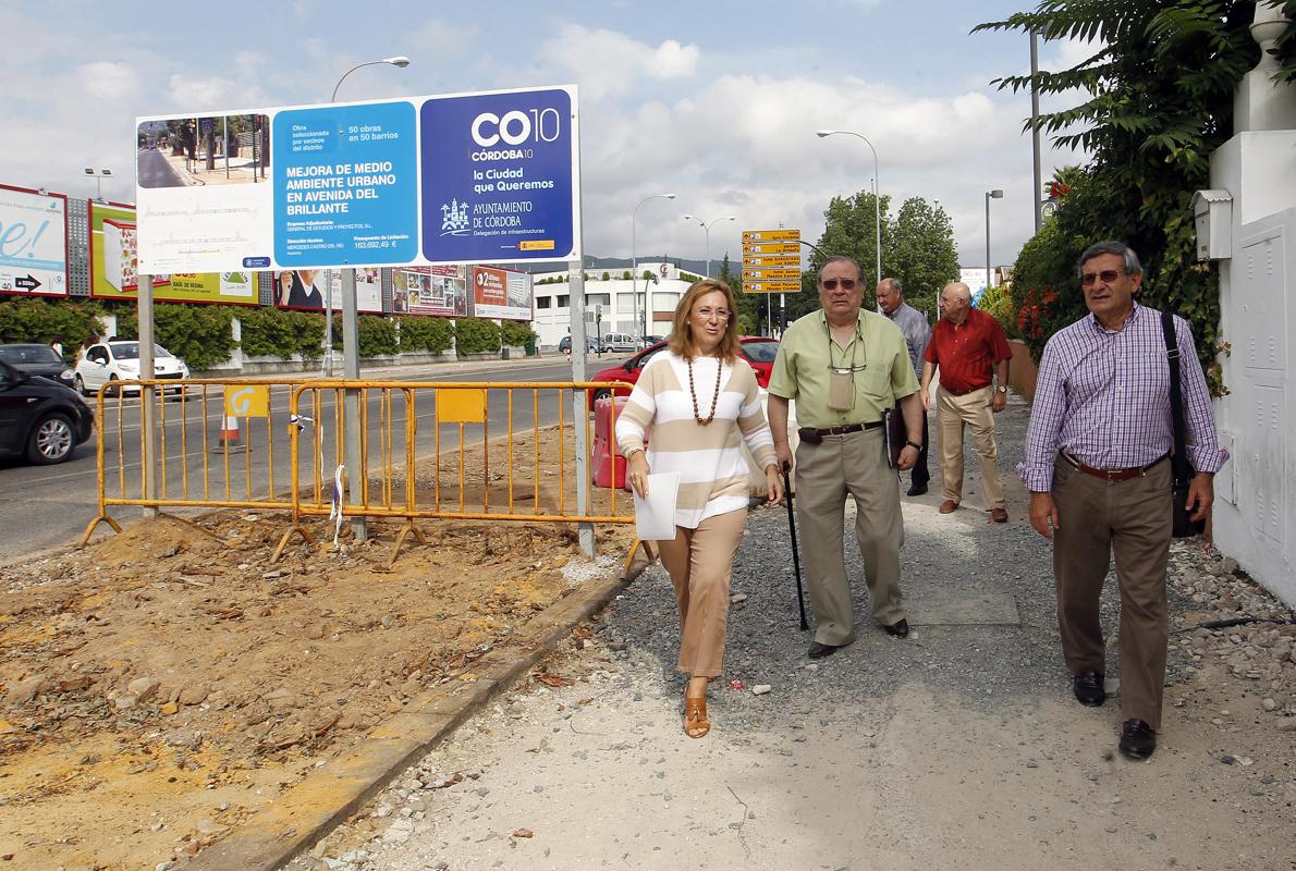 Laura Ruiz visita las obras en el Brillante dentro del plan 50 Obras, 50 Barrios