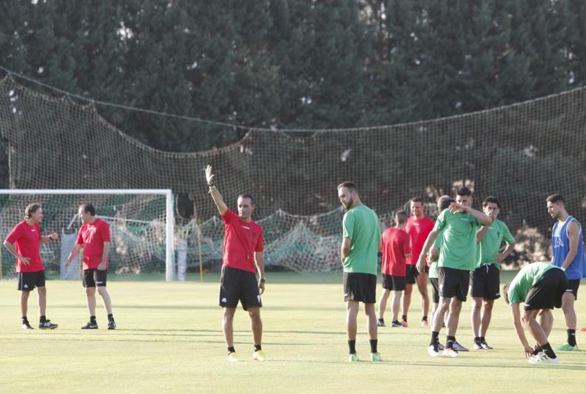 Imagen del primer entrenamiento en la Ciudad Deportiva