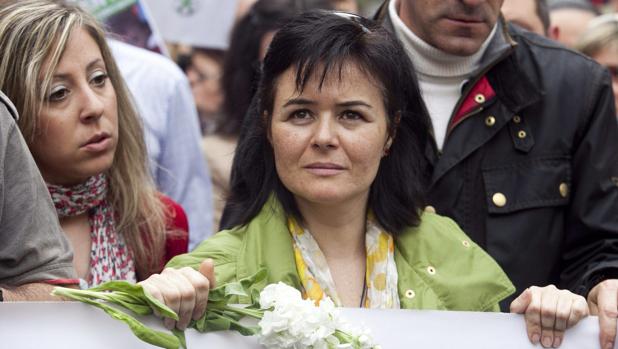 Ruth Ortiz en una manifestación en Córdoba