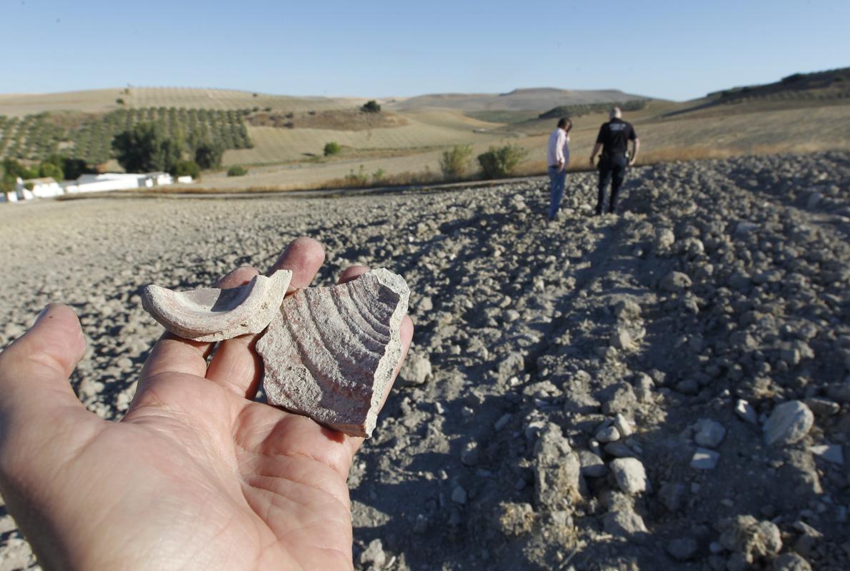 Restos arqueológicos en el yacimiento de Ategua, el verano pasado