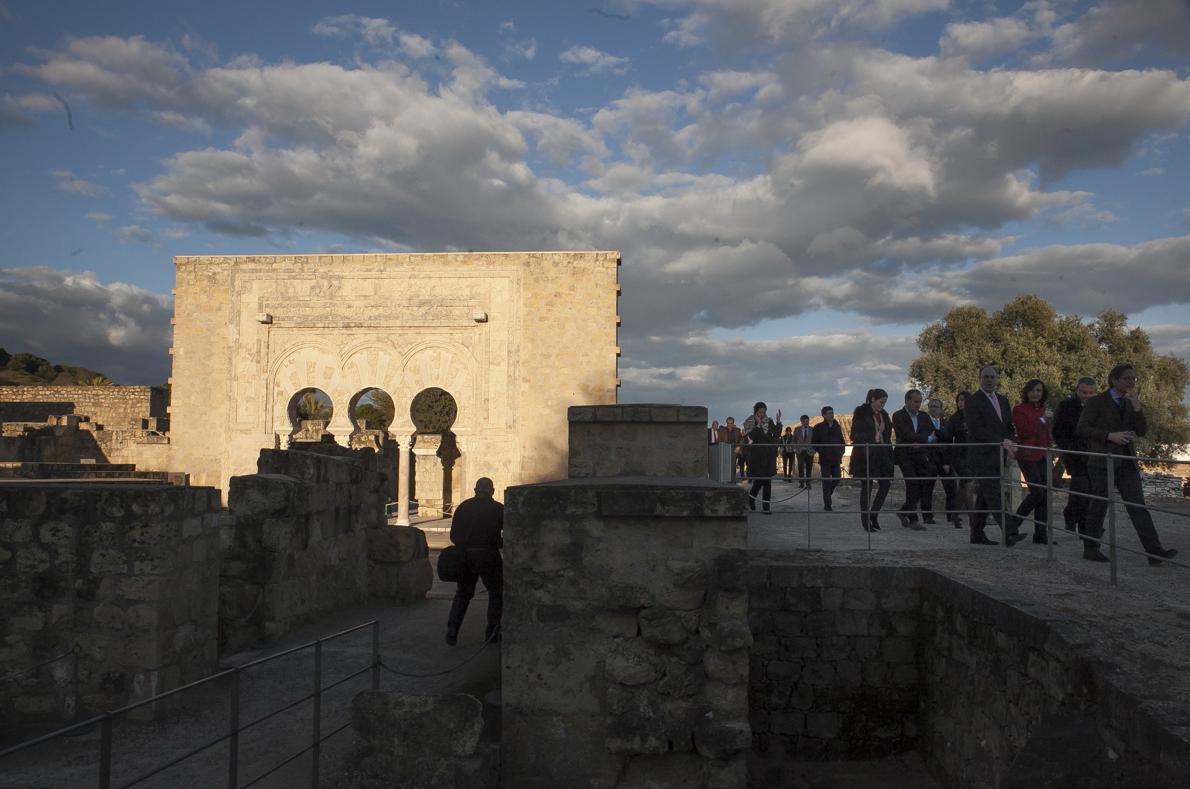 Visita de responsables institucionales a Medina Azahara, el pasado marzo