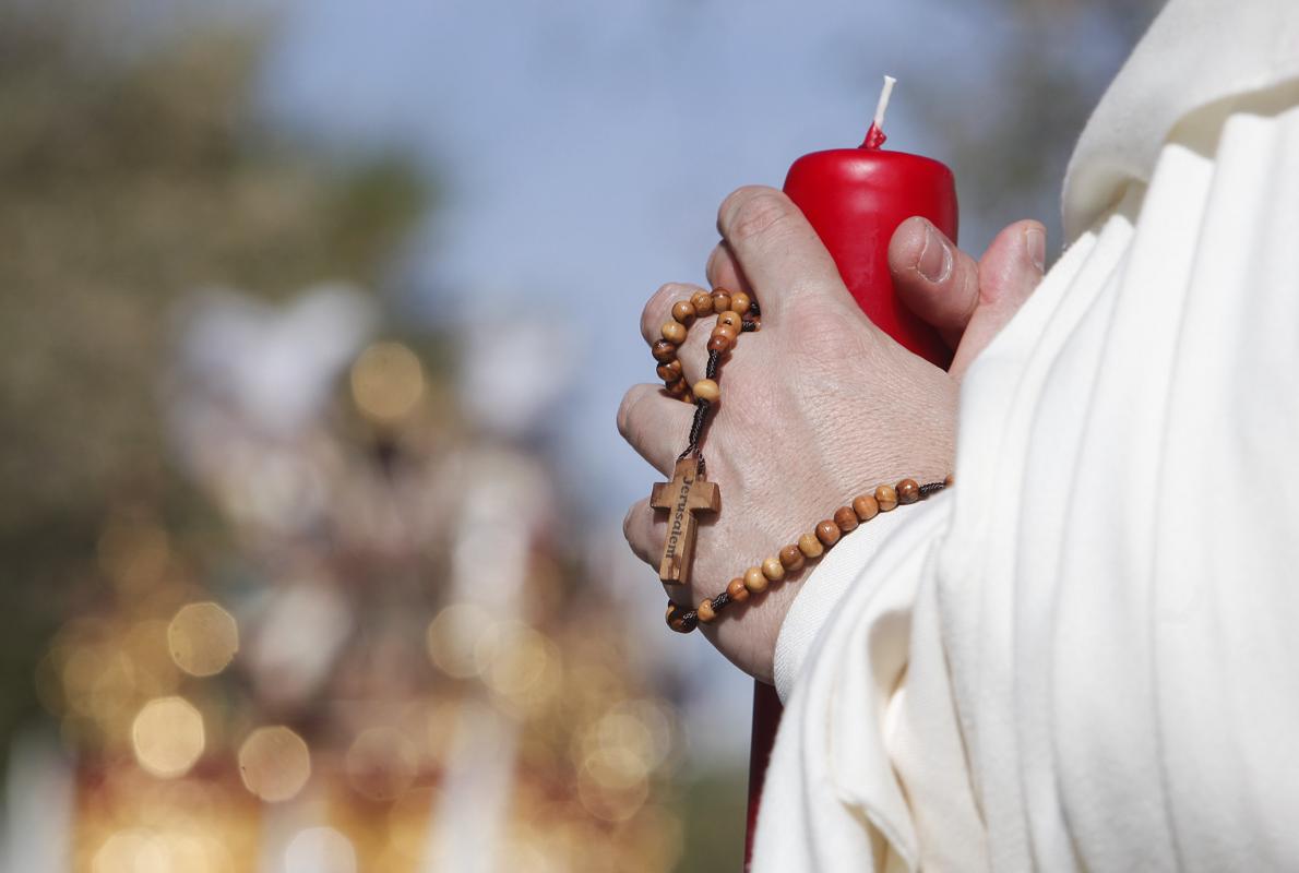 Nazareno de la Merced en actitud orante