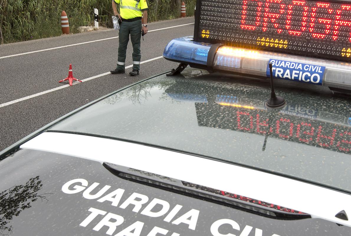 Vehículo de la Guardia Civil durante un operativo