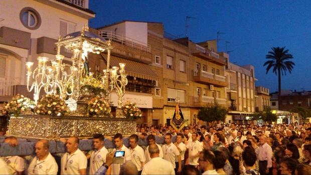 La Virgen de los Ángeles recorre hoy las calles de Alcolea