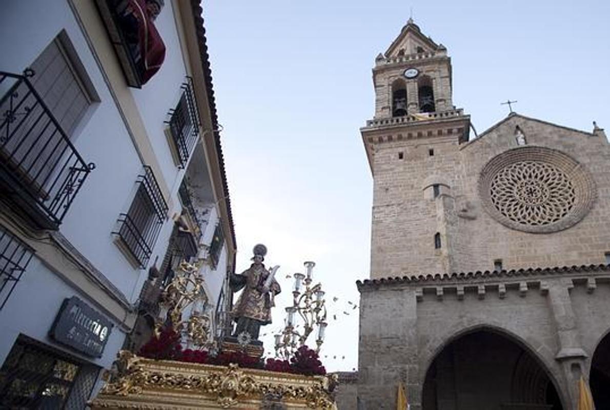 San Lorenzo durante la procesión del pasado año