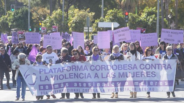 Manifestación contra la violencia de género