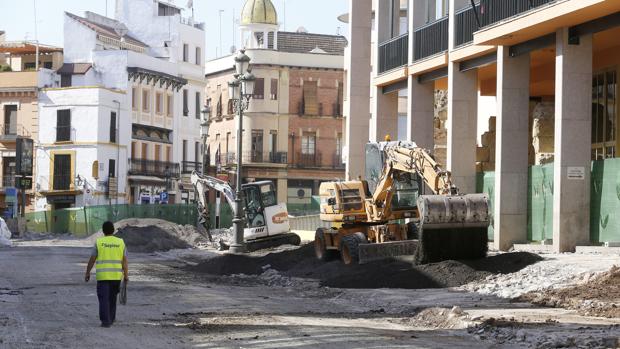 Las obras están actuando también en el cuerpo central de la vía para ganar tiempo