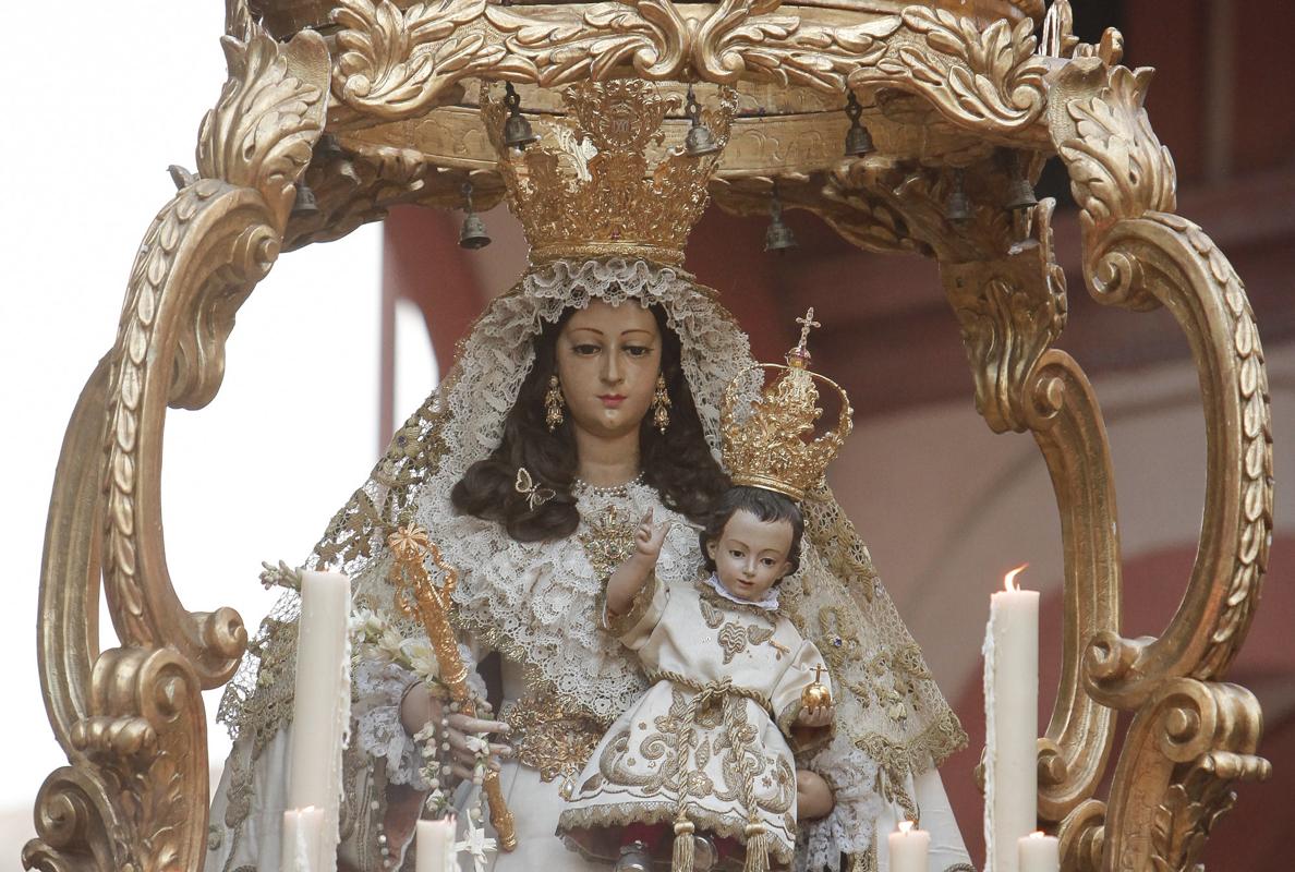 Nuestra Señora del Socorro, durante su procesión