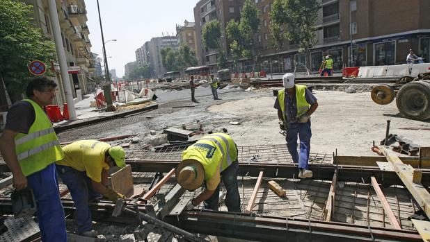 Obras de la línea 1 del Metro de Sevilla