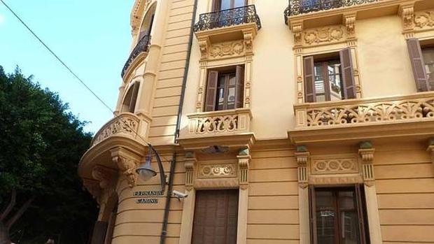 Edificio oficial que alberga la Cuenca Mediterránea, en Málaga