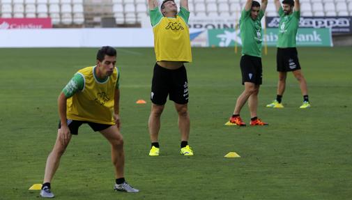 Carlos Caballero, en un entrenamiento