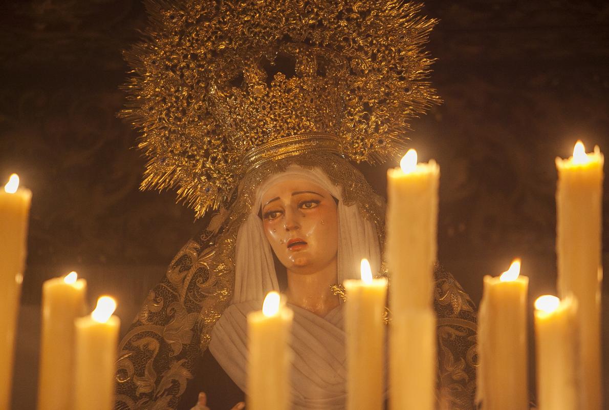 Nuestra Señora del Rosario, durante su procesión